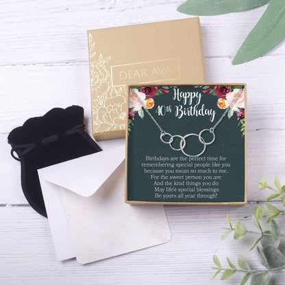 40th Birthday Necklace