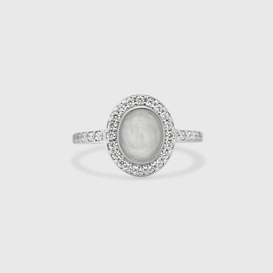 Oval Gemstone Ring