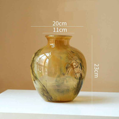 Lustrous Glass Vaseelegant Living Room Decor