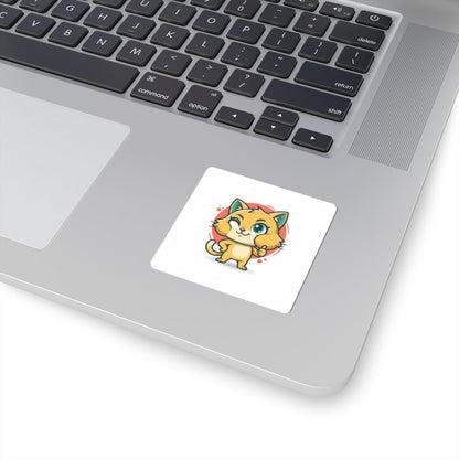 Cheeky Rodent Kitty Sticker | Rodent-Core, Quirky Animal Pride