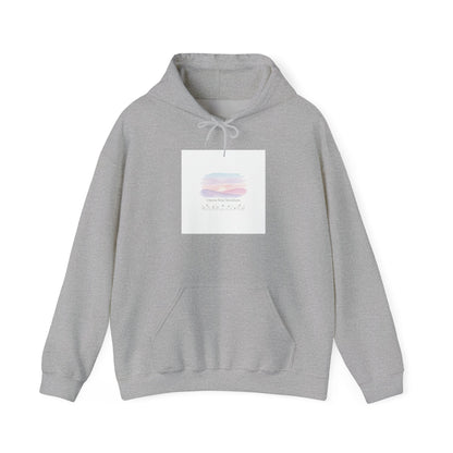 gentle intentions hoodie | soft wellness, mindful resolution art