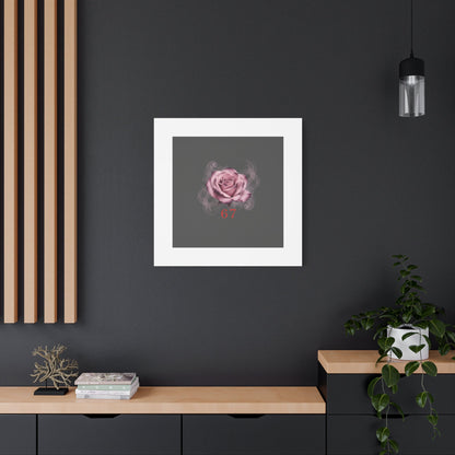 6 7 Valentine's Canvas | Viral Gothic Rose Wall Art | 6 7 Meaning Dark Romance