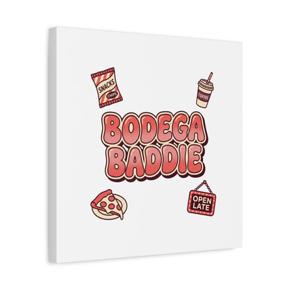 Bodega Baddie Matte Canvas, Stretched | NYC Y2K Corner Store Vibes