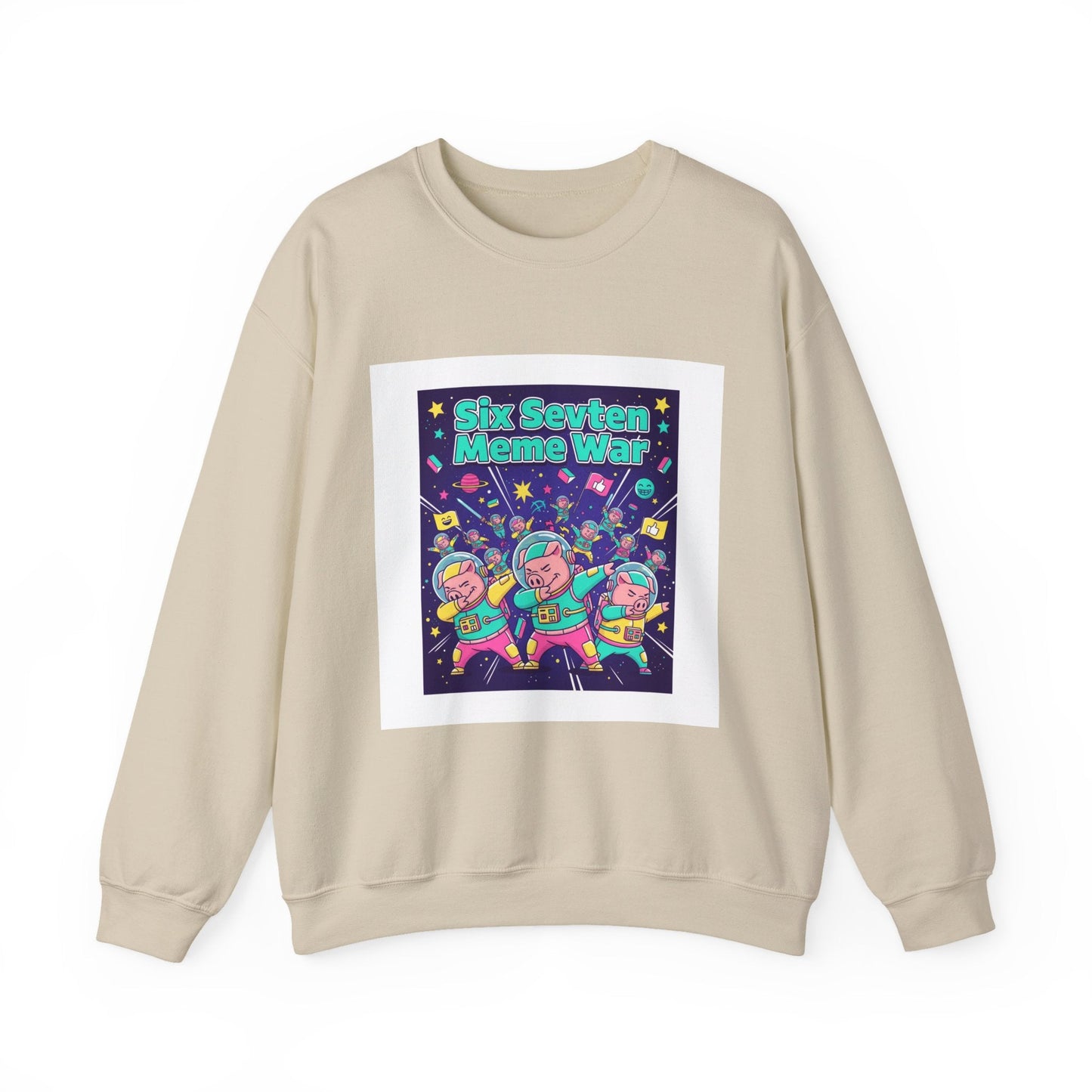 Meme War: Six vs. Seven Crewneck Sweatshirt