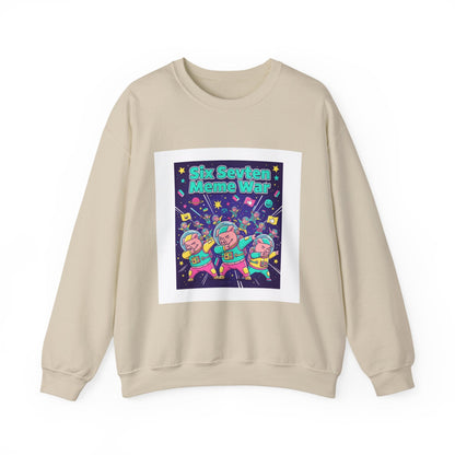 Meme War: Six vs. Seven Crewneck Sweatshirt