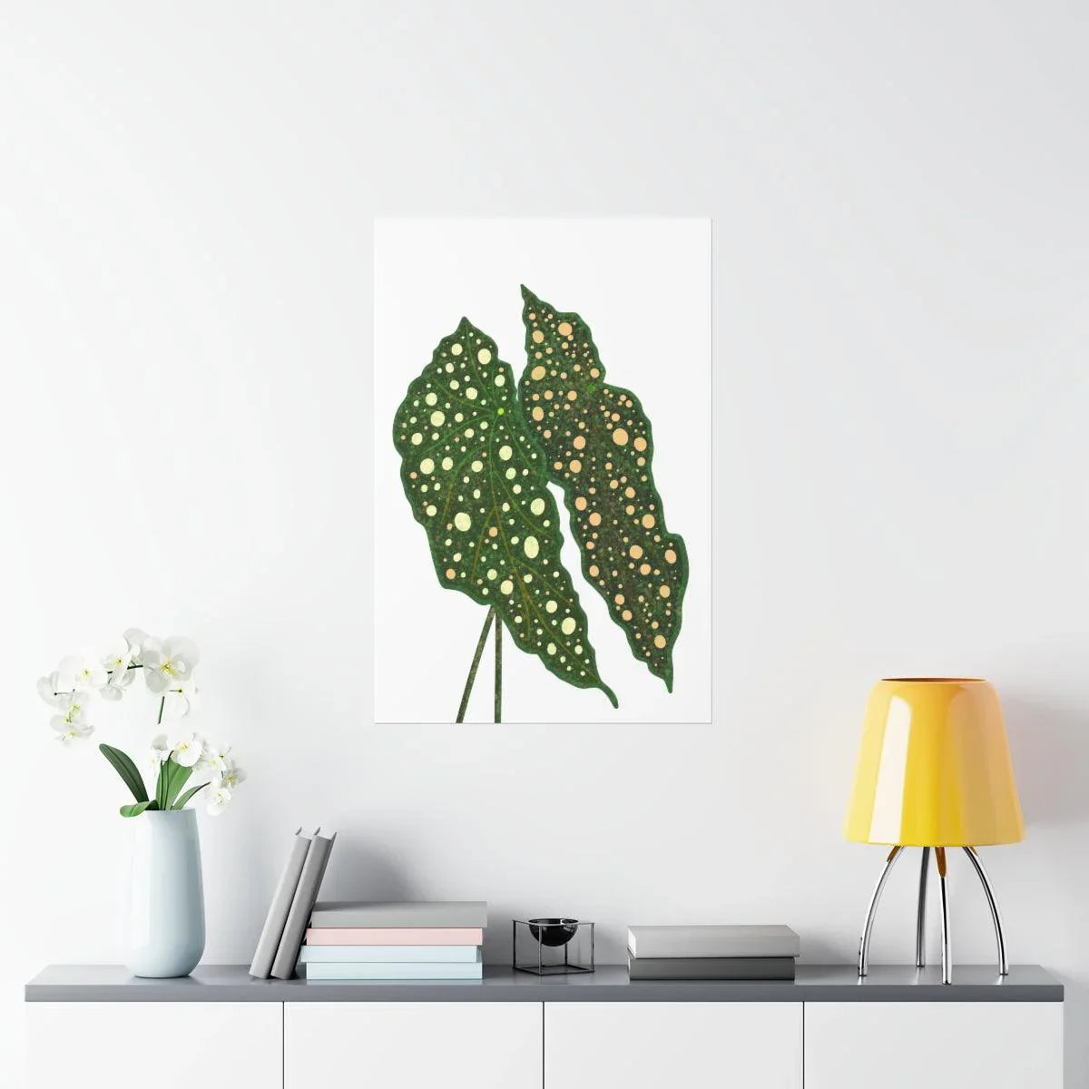 Begonia Maculata Botanical Print – Unframed Wall Art