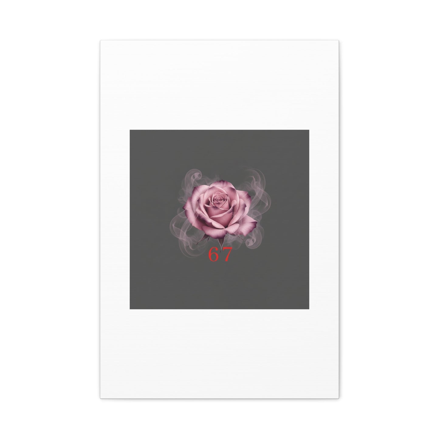 6 7 Valentine's Canvas | Viral Gothic Rose Wall Art | 6 7 Meaning Dark Romance