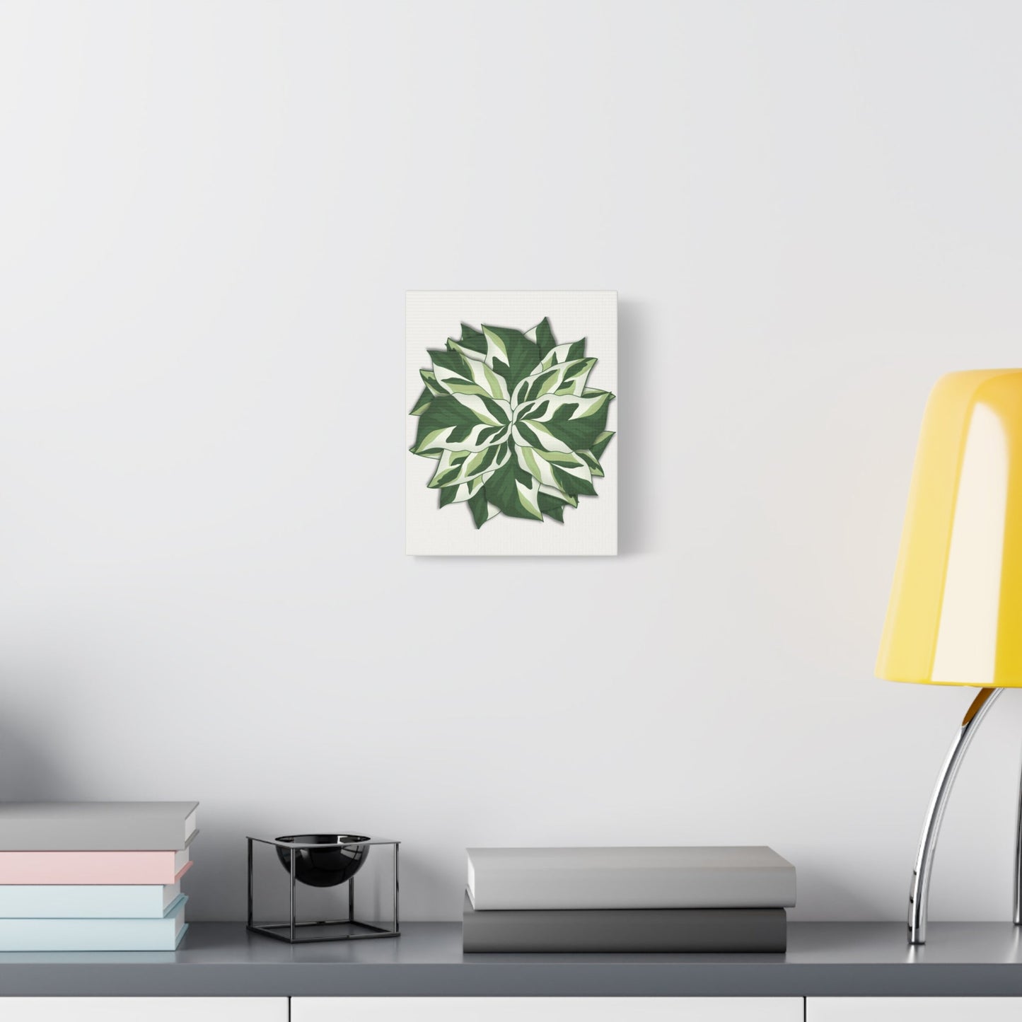 Calathea White Fusion Canvas Print – Botanical Wall Art