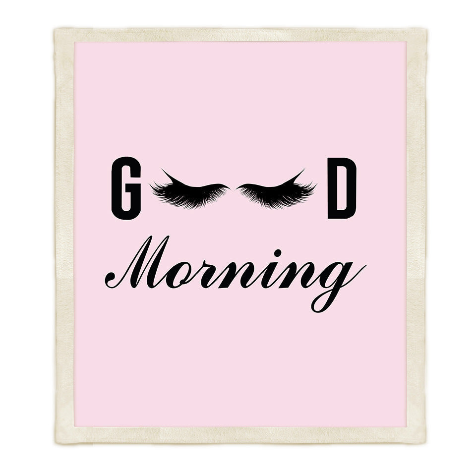 Thickened Double-layer Eye  Digital Printed Airable Cover Square Blanket