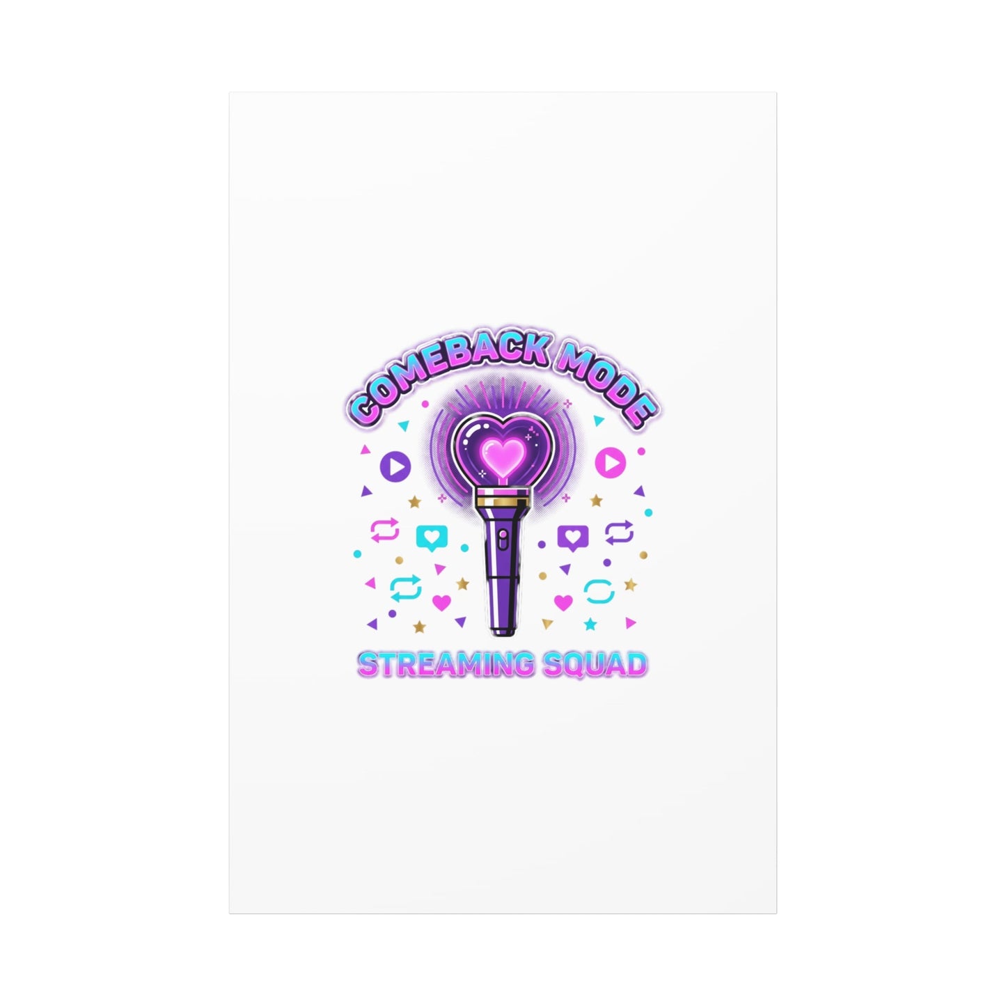 Comeback Mode Lightstick Canvas | K-pop Comeback, Streaming Squad