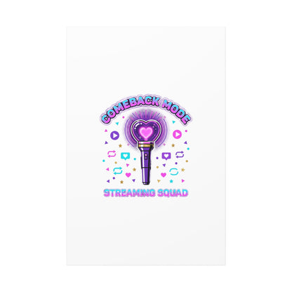 Comeback Mode Lightstick Canvas | K-pop Comeback, Streaming Squad
