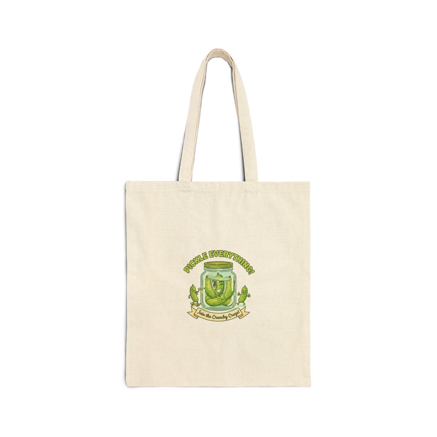 Pickle Enthusiast Badge Tote | brine design, pickle lover canvas