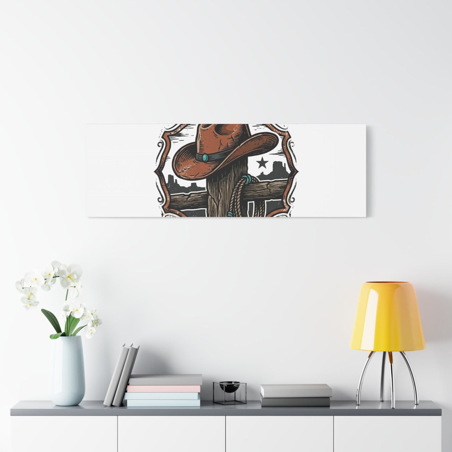 Built on Dust and Honor Canvas | Western cowboy, vintage Americana