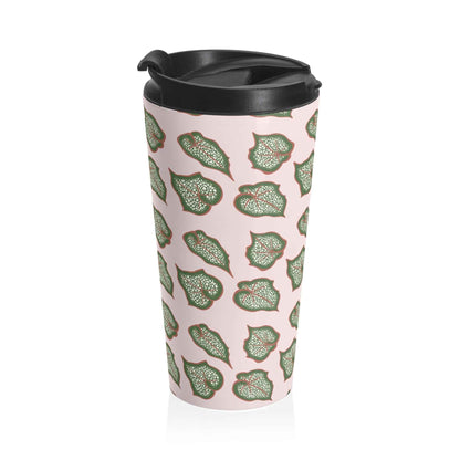 Begonia Pattern 15 oz Vacuum Insulated Stainless Steel Travel Tumbler