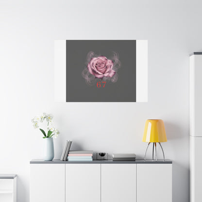 6 7 Valentine's Canvas | Viral Gothic Rose Wall Art | 6 7 Meaning Dark Romance