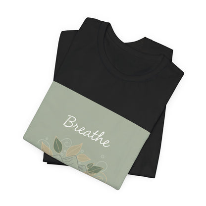 Breathe Leaf Line Tee | nature vibes, calming minimal