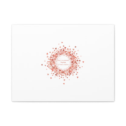 Tiny Heart Confetti Canvas | Matte Stretched Wall Art