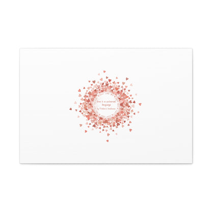 Tiny Heart Confetti Canvas | Matte Stretched Wall Art