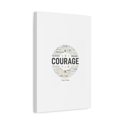 Courage Word Cloud Canvas | Fresh-Start Minimalism art print