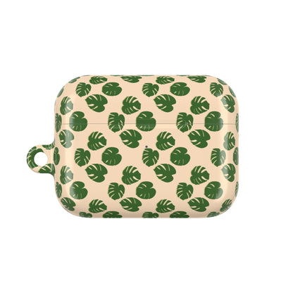 Monstera Pattern AirPod Case