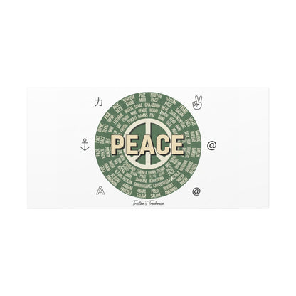 Peace doodle canvas | hand drawn sketch aesthetic, handwritten message