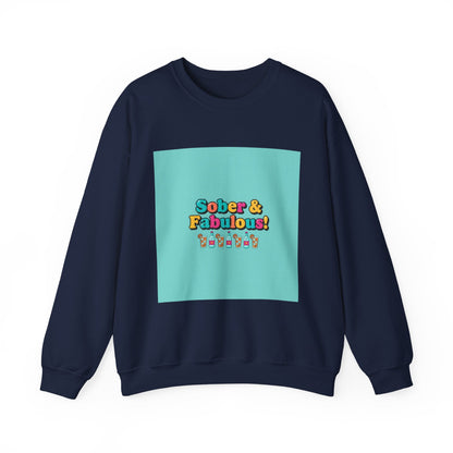 Sober & Fabulous Crewneck Sweatshirt, Dry January, Mocktail Trend