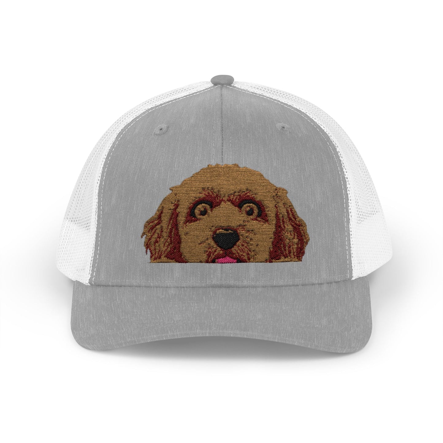 Funny Goldendoodle Puppy Embroidered Trucker Cap