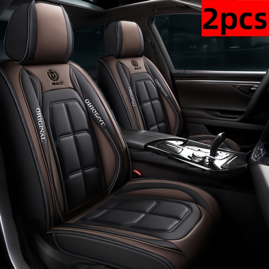 Faux Leather Universal Seat Covers Driver & Passenger Seats