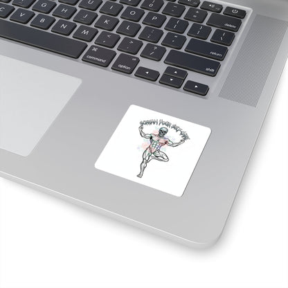 Scream Your Self-Care Kiss-Cut Stickers | heavy metal wellness, gothic wellness quote