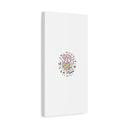Weird Cupid heart illustration Canvas | Weird Valentine, quirky chaotic love