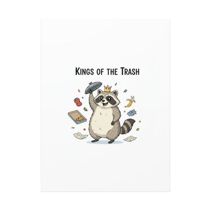 Kings of the Trash Canvas, Raccoon Doodle | Trash Panda, Goofy Critter Art
