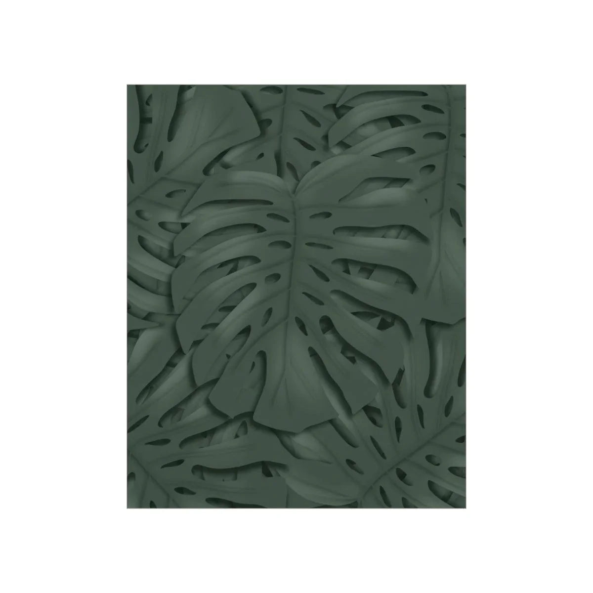 Deep Green Monstera Botanical Print – Unframed Wall Art