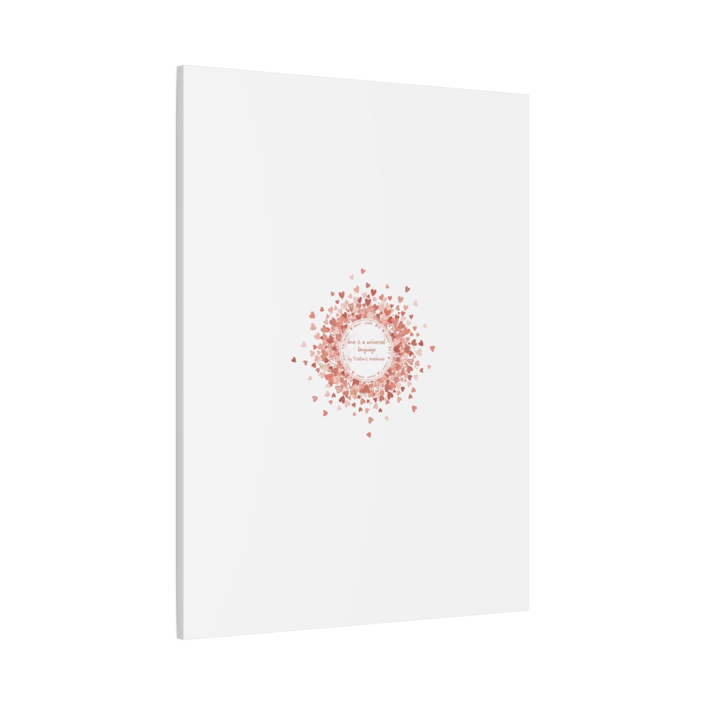 Tiny Heart Confetti Canvas | Matte Stretched Wall Art