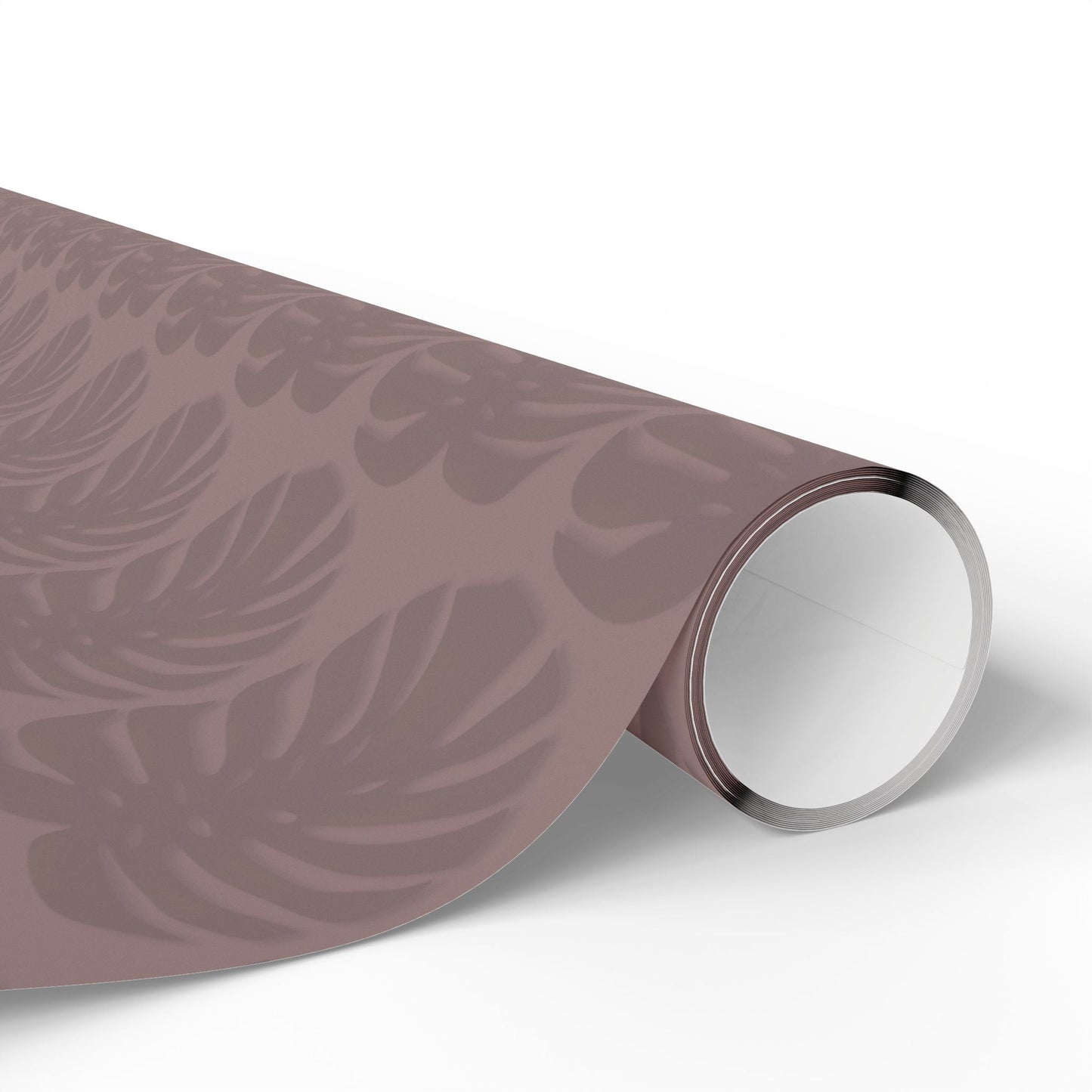 Monstera Leaf Mauve Wrapping Paper – Botanical Gift Wrap Roll