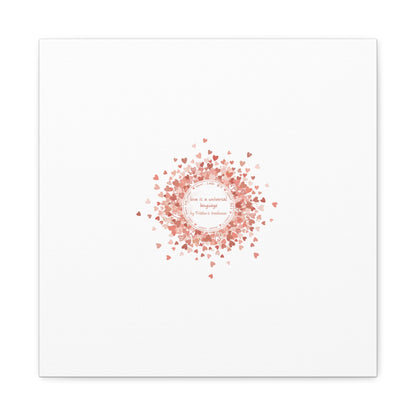 Tiny Heart Confetti Canvas | Matte Stretched Wall Art
