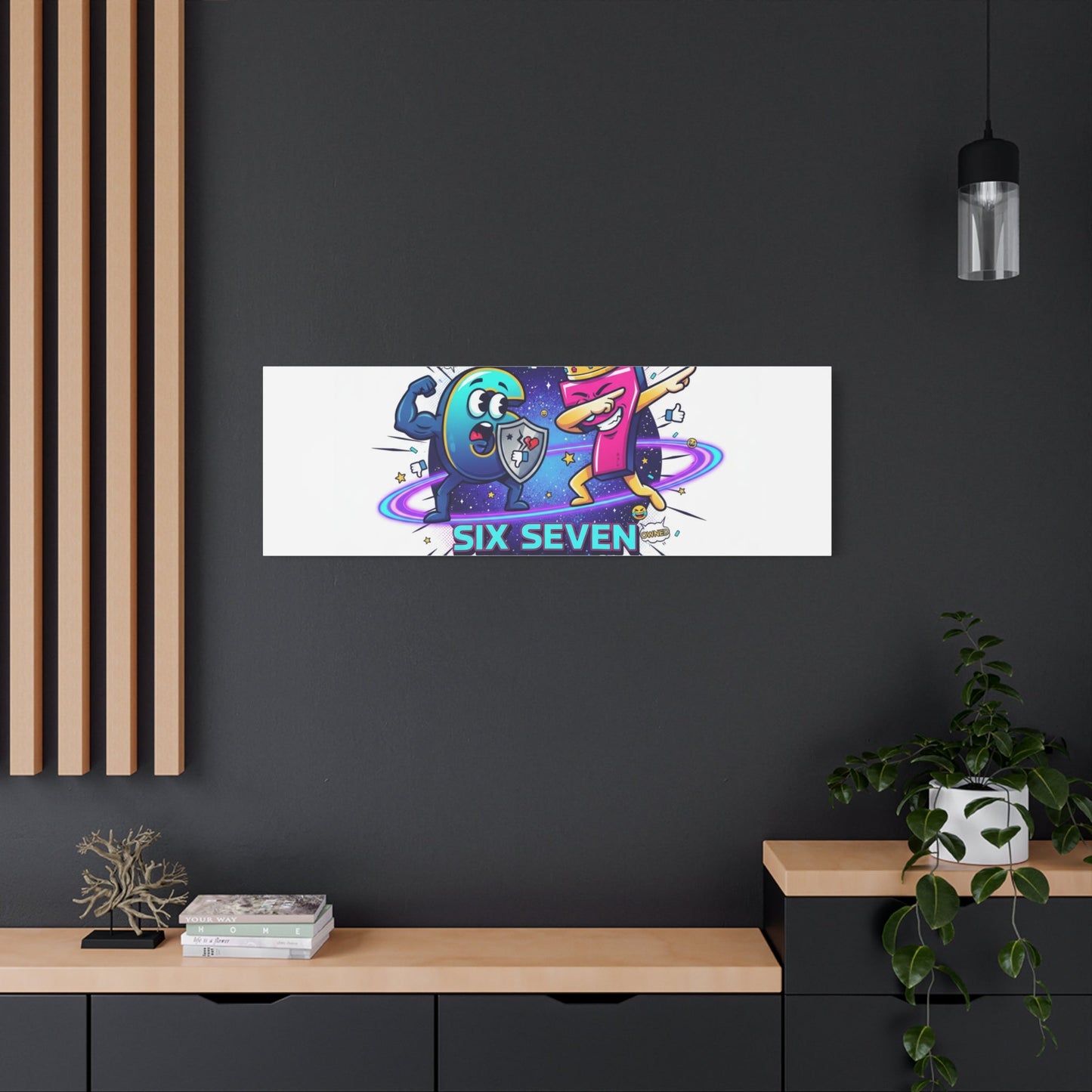 Six Seven Meme War Canvas | Legendary Internet Battle Art, Viral Culture Wall Decor