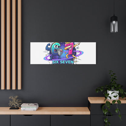 Six Seven Meme War Canvas | Legendary Internet Battle Art, Viral Culture Wall Decor