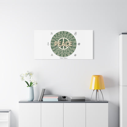 Peace doodle canvas | hand drawn sketch aesthetic, handwritten message