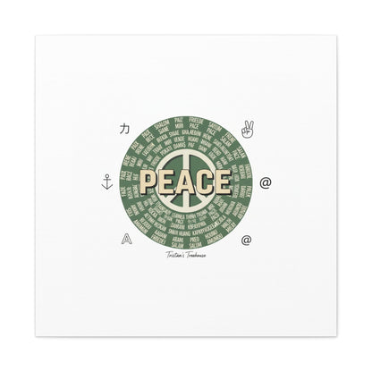 Peace doodle canvas | hand drawn sketch aesthetic, handwritten message