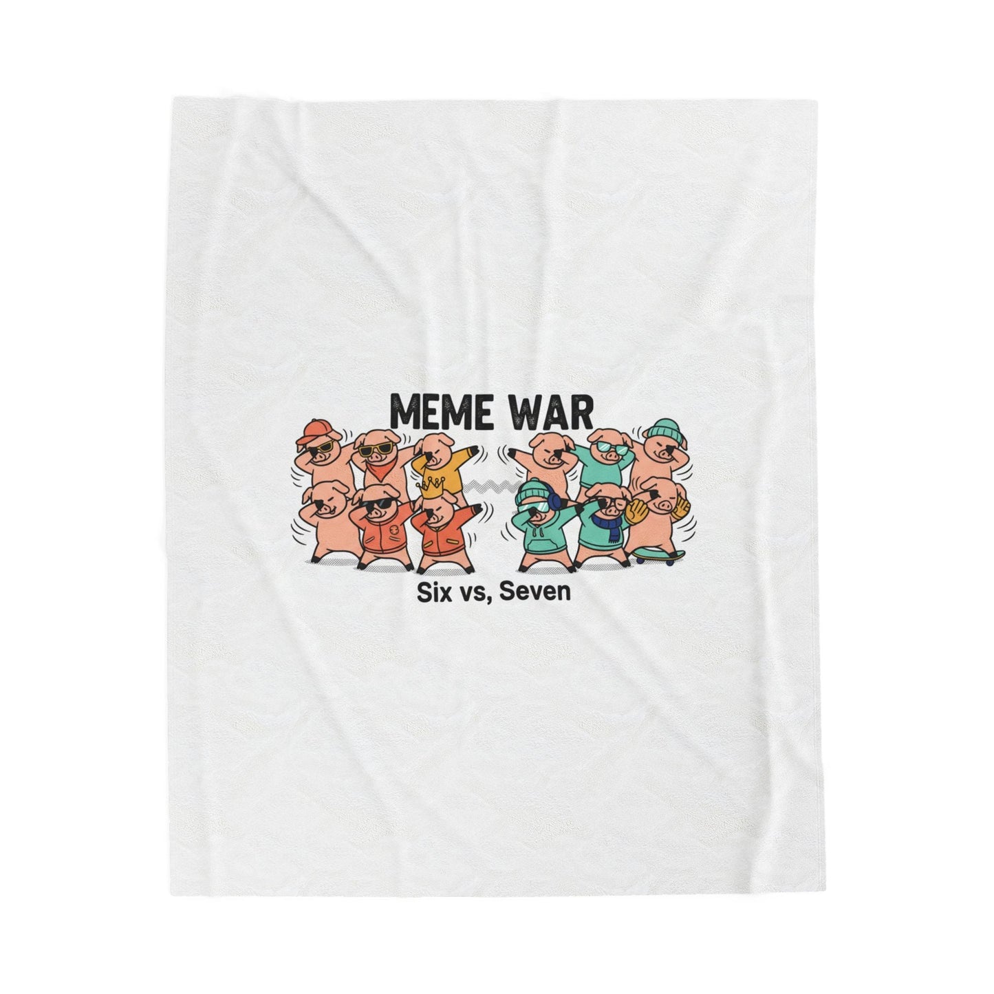 Meme War Plush Blanket | Disco Florals, Retro Paisley Throw