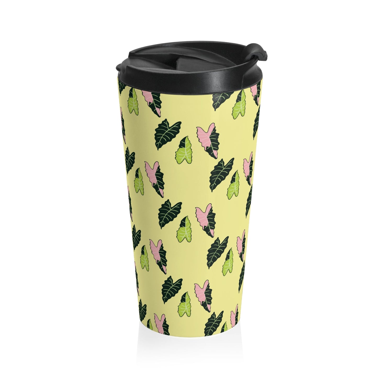 Alocasia Pattern 15 oz Vacuum Insulated Stainless Steel Travel Tumbler