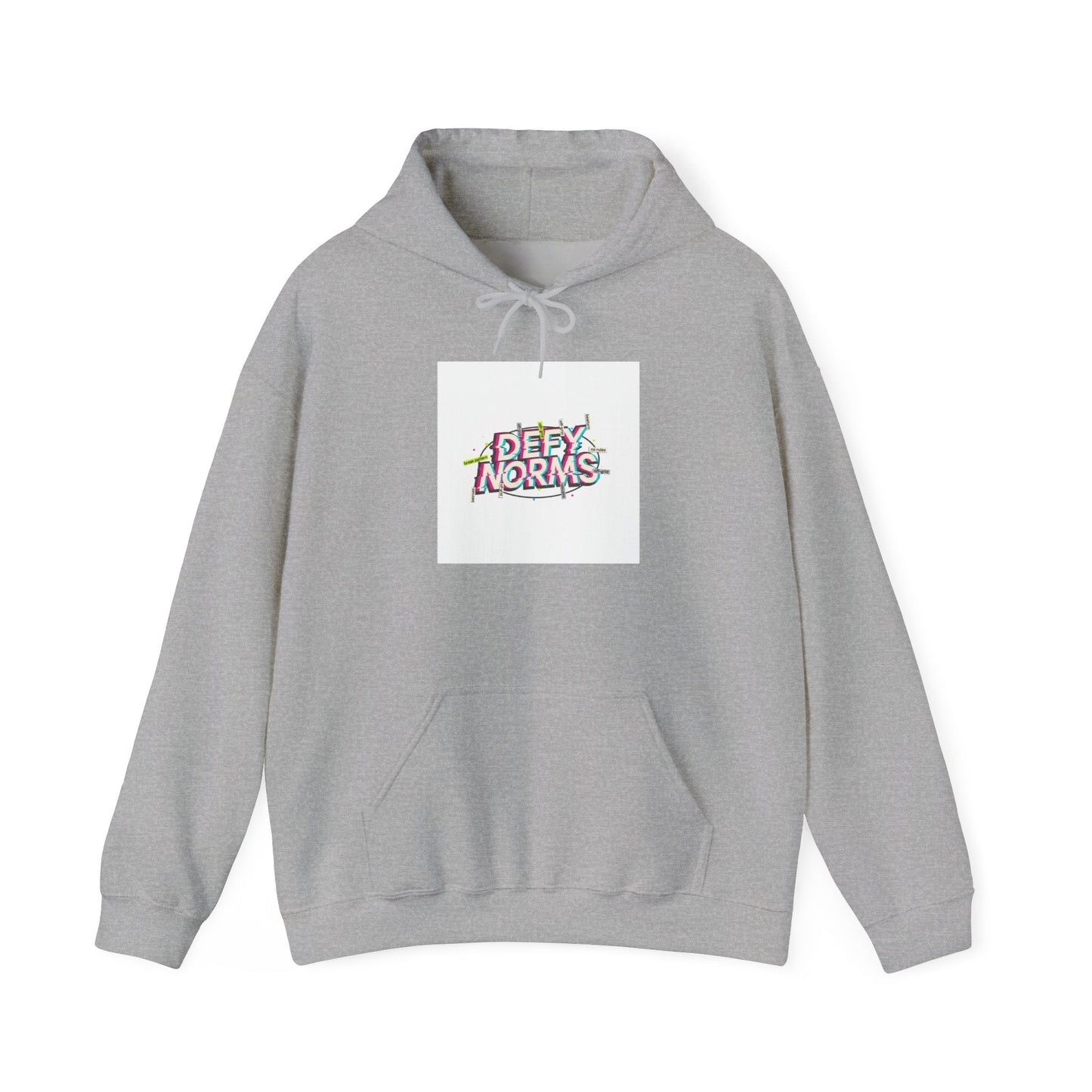 Anti-Norms Glitch Logo Hoodie | anti-aesthetic, chaotic design
