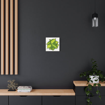 Philodendron Brasil Canvas Print – Botanical Wall Art