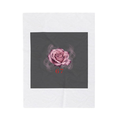 Moon Rose Valentine's Blanket | Viral Gothic Rose Velveteen | Dark Romance Valentine's Gift