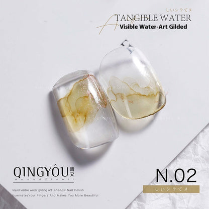 Quick-drying Nail Art Watercolor Shading Fluid Pearlescent Gradient Ink White Gilding Smoke