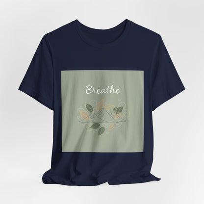 Breathe Leaf Line Tee | nature vibes, calming minimal