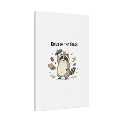 Kings of the Trash Canvas, Raccoon Doodle | Trash Panda, Goofy Critter Art