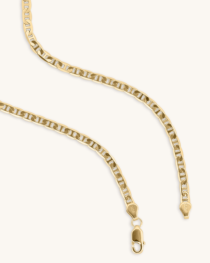 14K Gold 3.2mm Mariner Chain