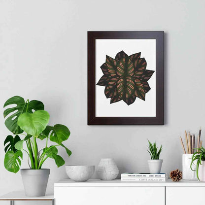 Calathea Pinstripe Framed Print – Botanical Wall Art