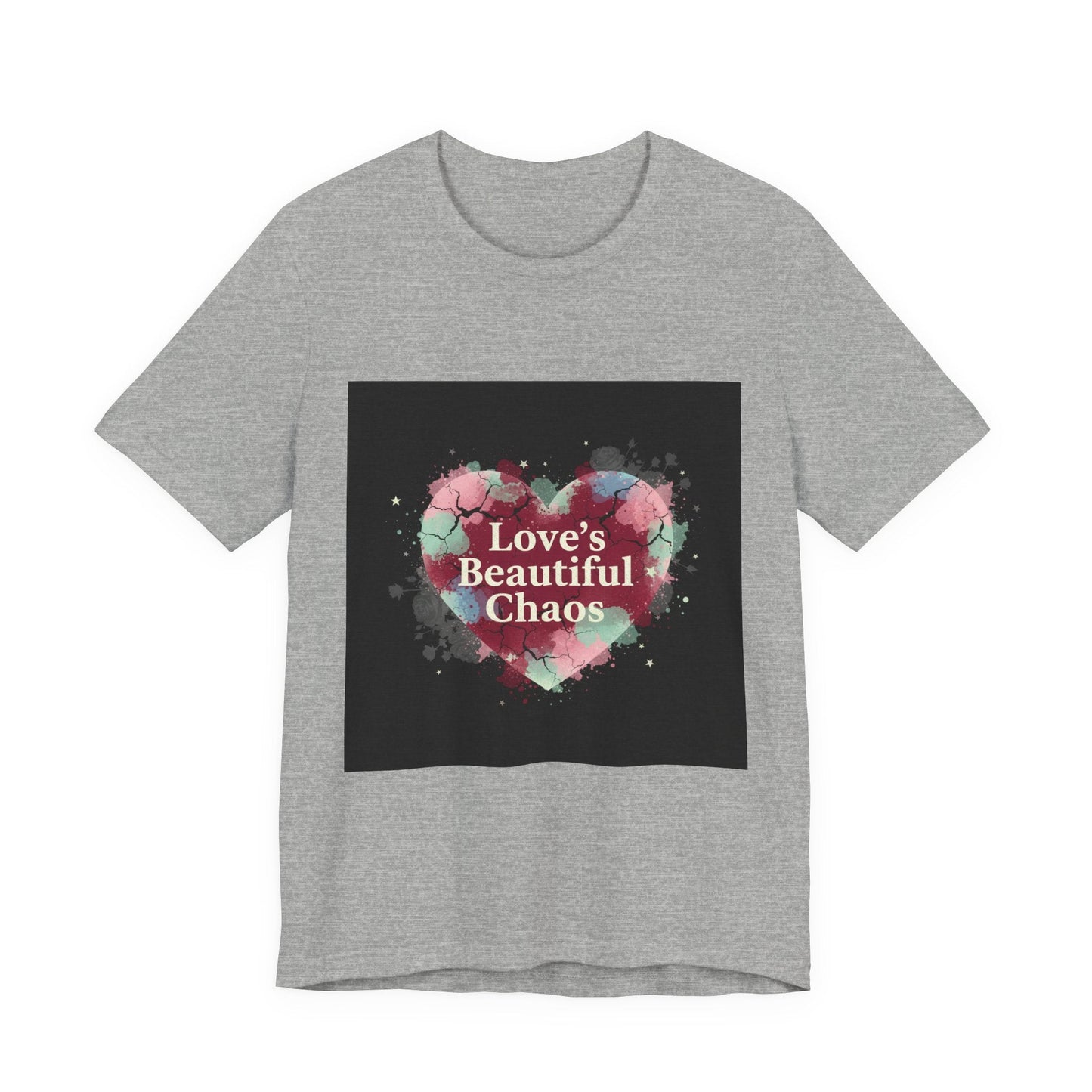 Love's Beautiful Chaos Tee | grunge heart shirt, distressed love tee